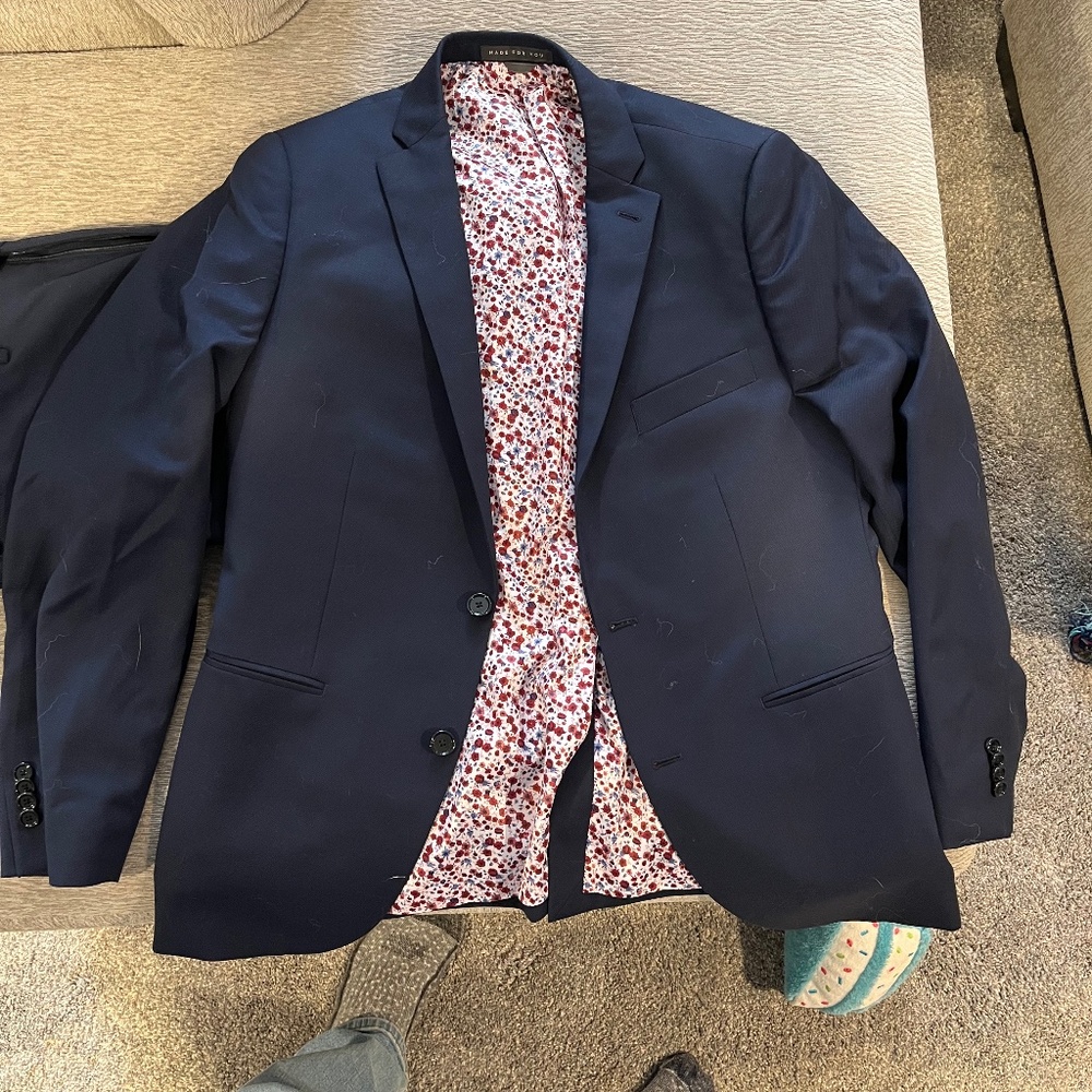 Indochino Navy Hopsack Suit